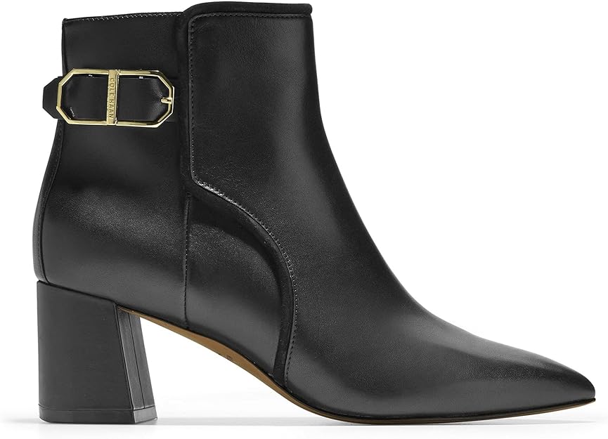 Cole Haan Women's Modern Classics Ettie Ankle Boots Color Black Leather Size 8.5M