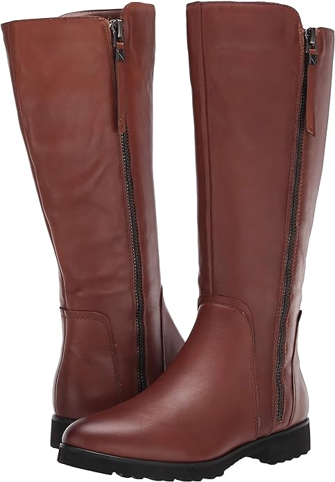 Naturalizer Women's Gael Mid Shaft Knee High Boots Color Cinnamon Leather Size 5M