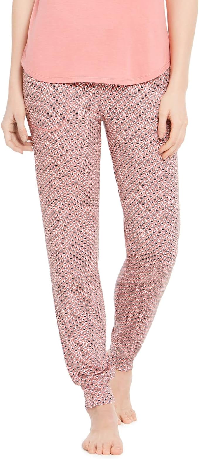 Alfani Women's Printed Knit Jogger Pajamas Pants Color Bright Wave Size XL