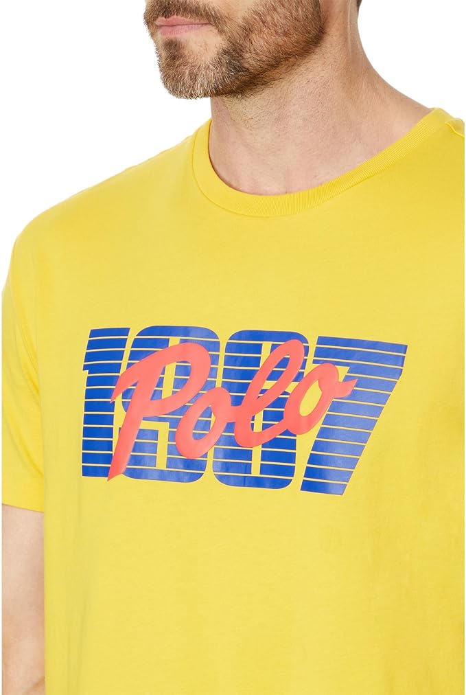 Polo Ralph Lauren Men's Classic-Fit Logo Jersey T-Shirt Canary Yellow Size 2XL