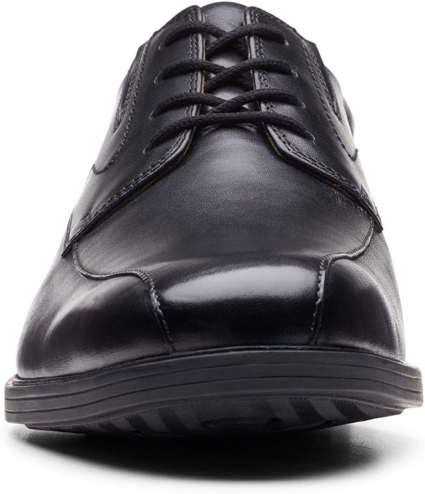 Clarks Men's Whiddon Pace Oxfords Black Leather Size 11