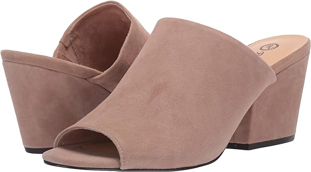 Bella Vita Women's Kathy Mule Sandal Color Almond Kidsuede Leather Size 8WW