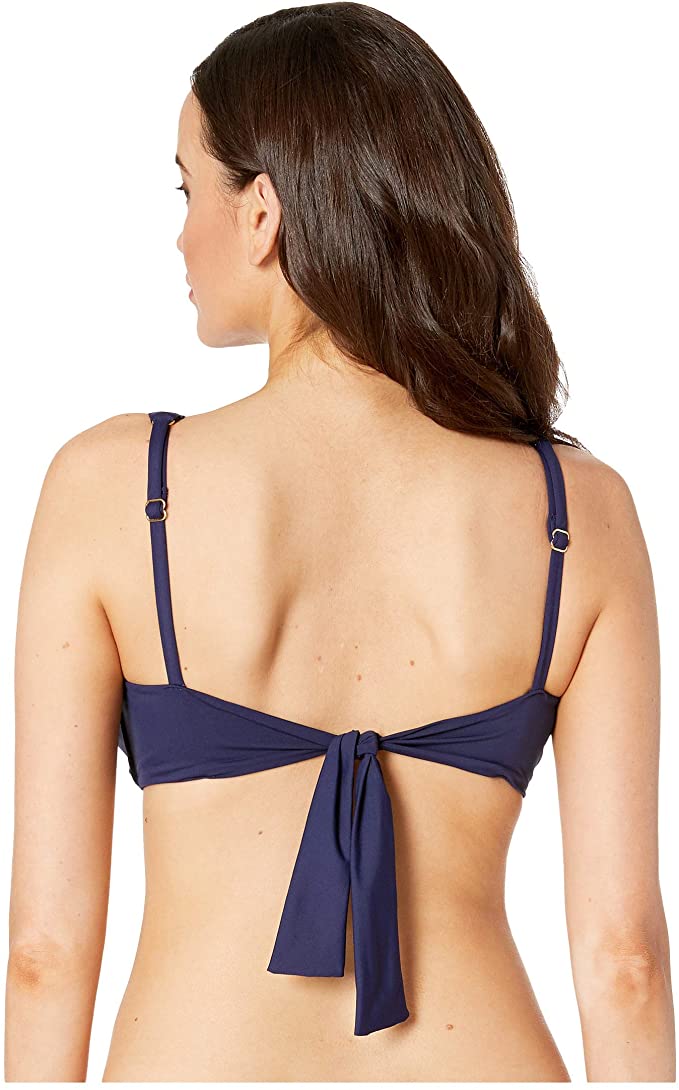 Tommy Bahama Pearl Underwire Twist Front Bra Bikini Top Color Mare Navy Size XS