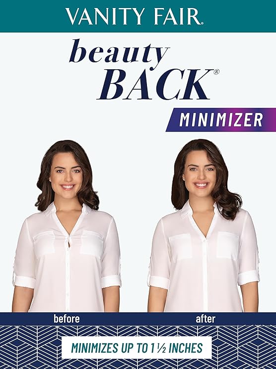 Vanity Fair Full Figure Beauty Back Smoothing Minimizer Bra Color Sheer Quartz Size 40C