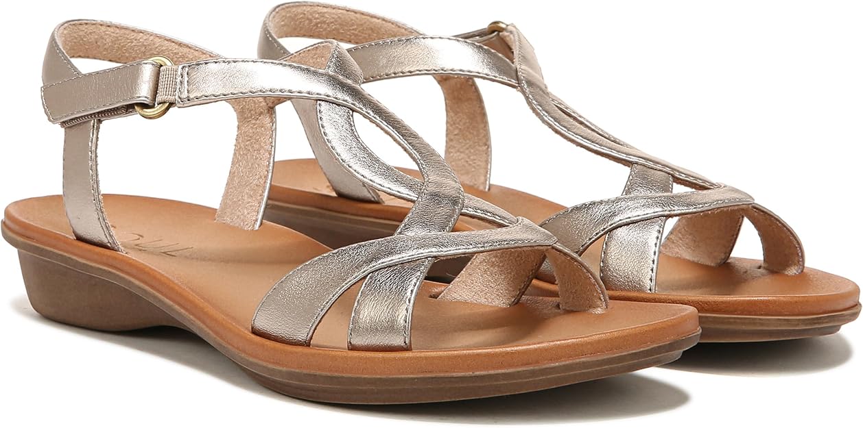 Soul Naturalizer Summer Ankle Strap Summer Sandal Warm Silver Size 8.5W