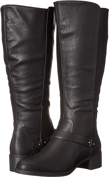 Easy Street Women's Jewel Plus Wide Mid Calf Boot Color Black Size 7M