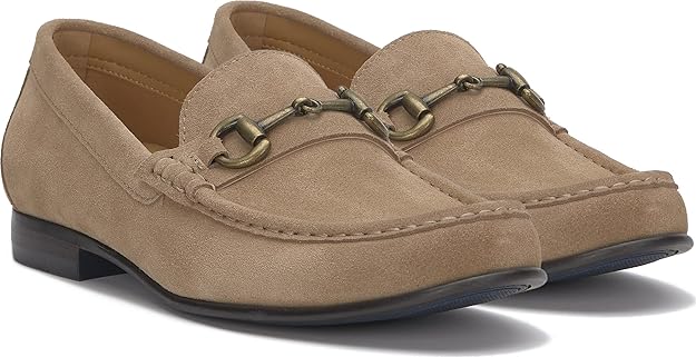 Vince Camuto Men's Caelan Bit Dress Loafer Sandstone/Tolsue Size 10.5