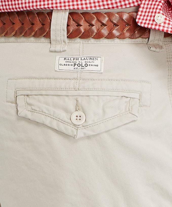 Polo Ralph Lauren Men's Geller Gellar Fatigue Cargo Shorts Color Classic Stone Size 30