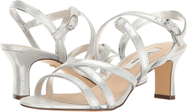 Nina Women's Genaya Strappy Evening Sandals Color Silver Size 6M