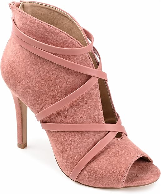 Journee Collection Women's Samara Booties Blush Size 6