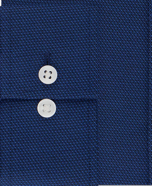 Michael Kors Men's Regular Fit Comfort Stretch Dress Shirt Navy 16.5 34/35