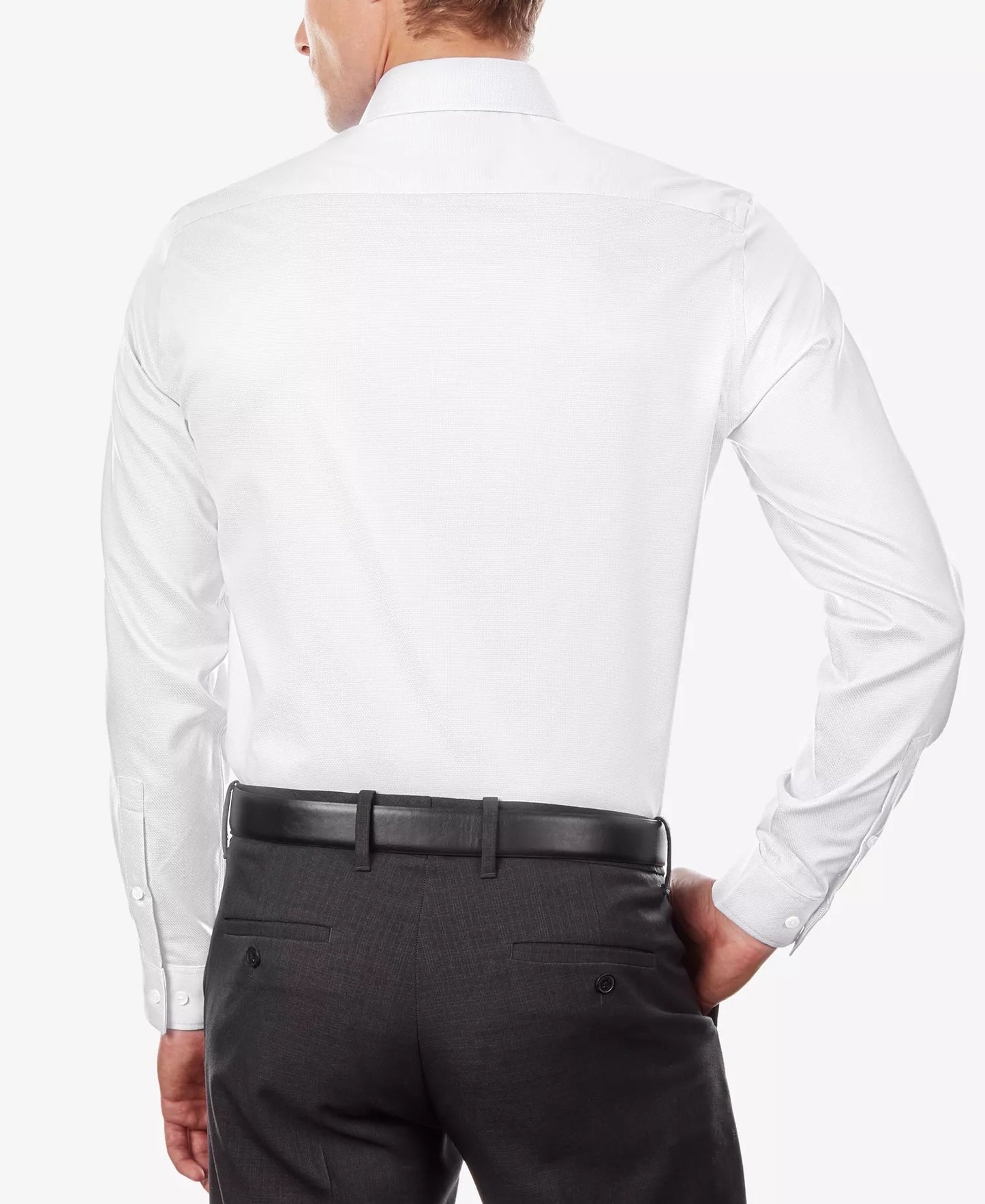MICHAEL KORS Men's Regular Fit Comfort Stretch Dress Shirt White 17 32/33