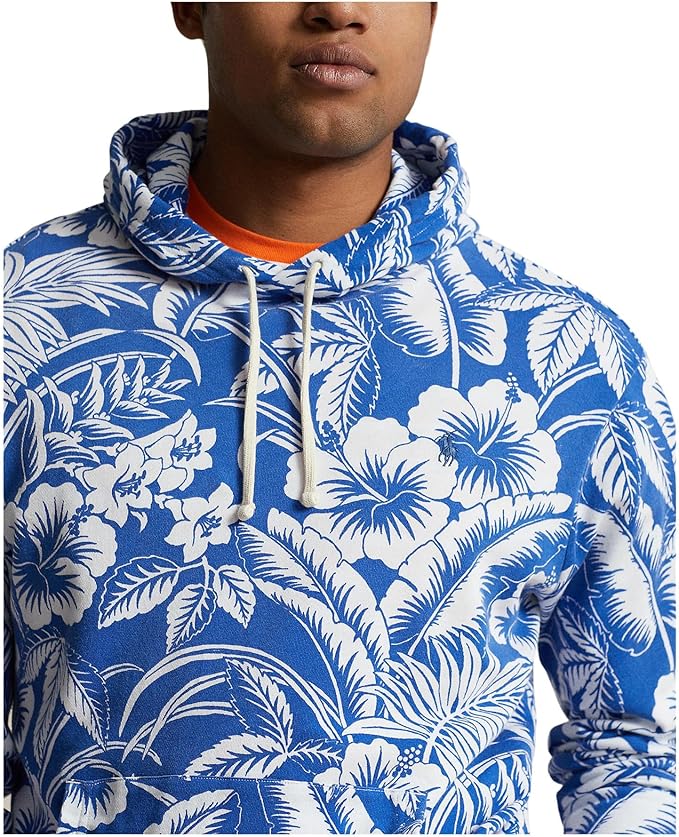 Polo Ralph Lauren Men's Tropical Floral Spa Terry Hoodie Monotone Tropical Size L