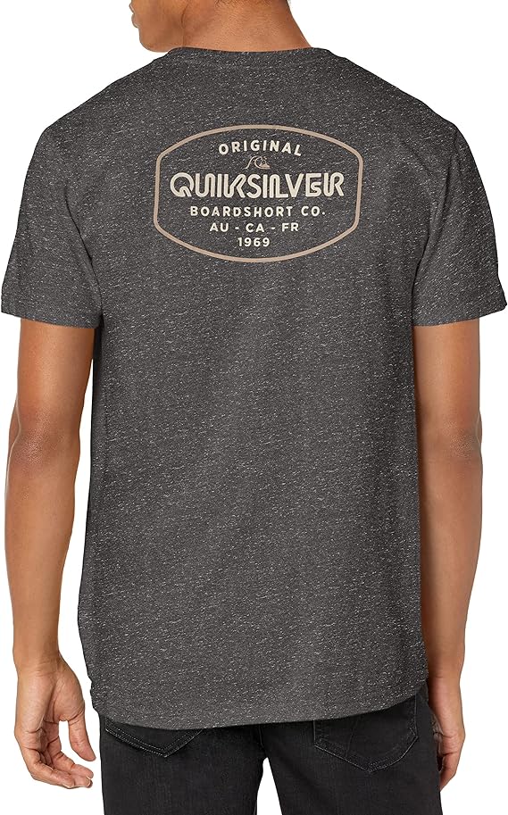 Quiksilver Men's Loose Hands T-Shirt Color Charcoal Heather Size S