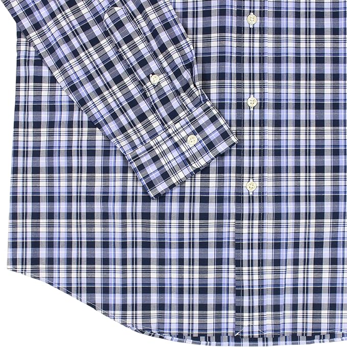 Polo Ralph Lauren Men's Classic-Fit Stretch Button Down Collar Shirt Color Navy Multi Size M