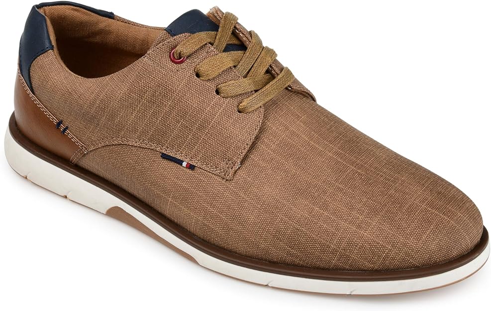 Vance Co. Men's Lamar Casual Derby Shoe Color Brown Size 10.5M
