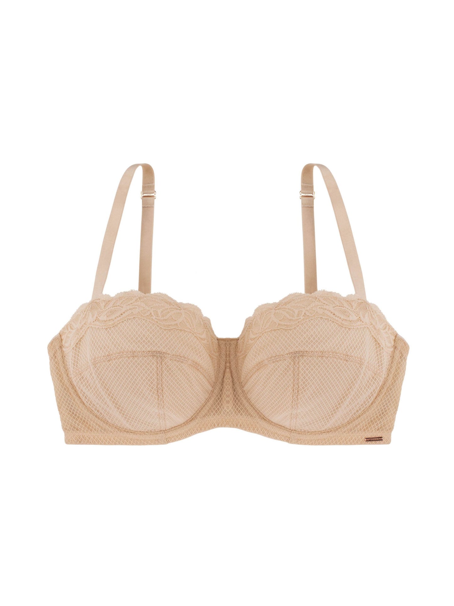 Dorina Addison Curves Non Padded w/Wire 1/2 Cup Wired Bra Sand Beige Size 42C