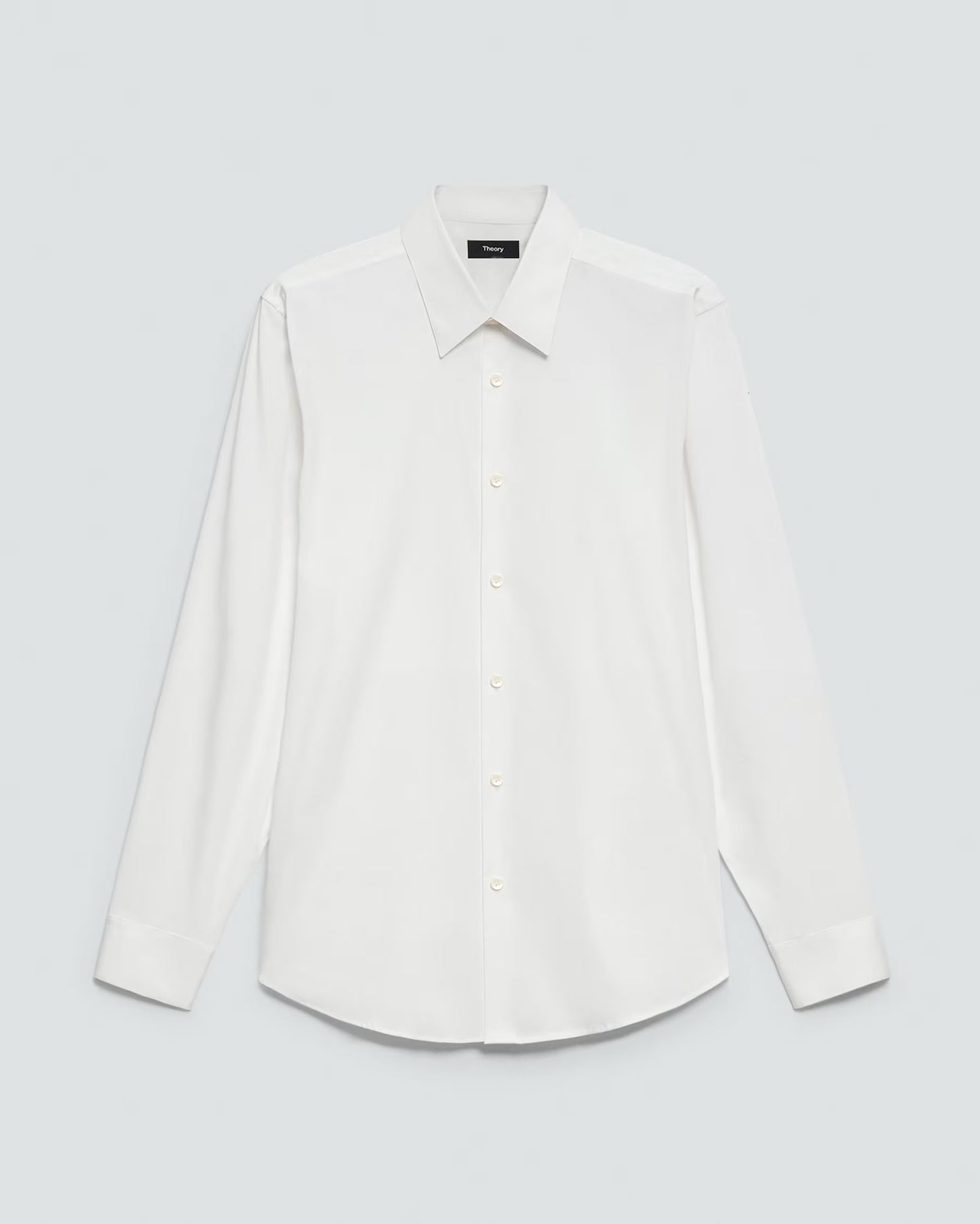 Theory Men's Slim-Fit Good Cotton Sylvain Shirt White Size S (Reticket Tag)