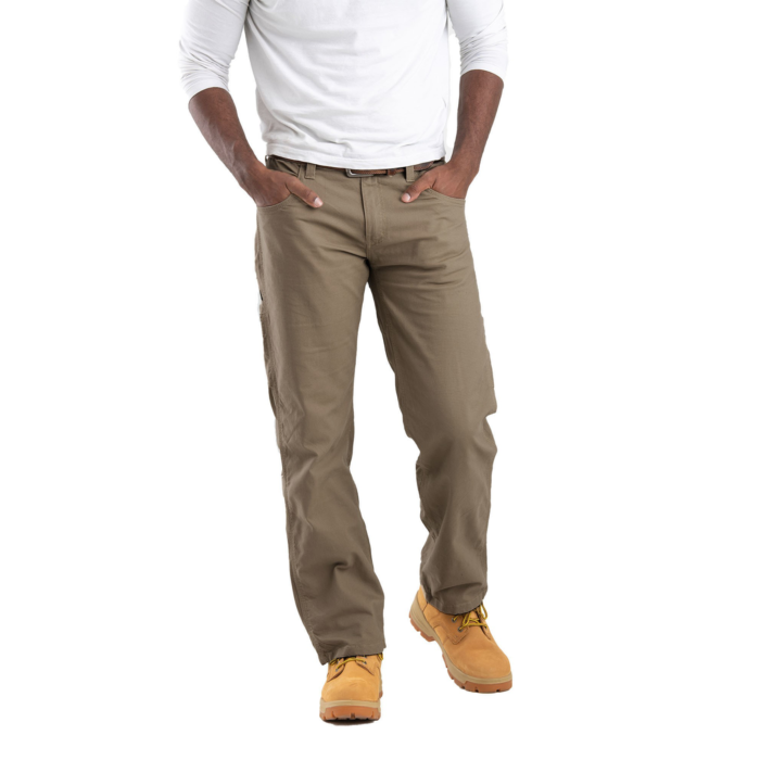 Highland Men's Flex Duck Relaxed Fit Carpenter Pants Khaki W32xL30