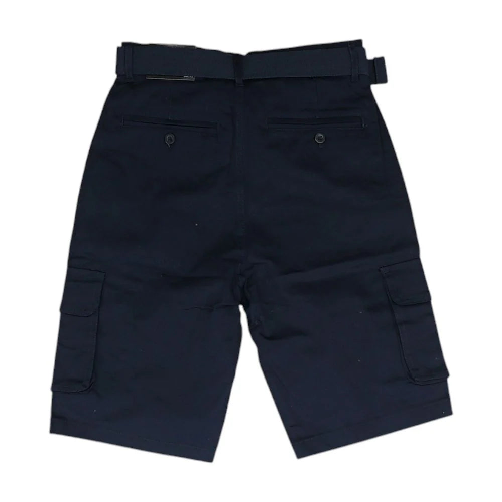 Blu Rock Men's Flex Stretch Cargo Shorts Navy Size 34