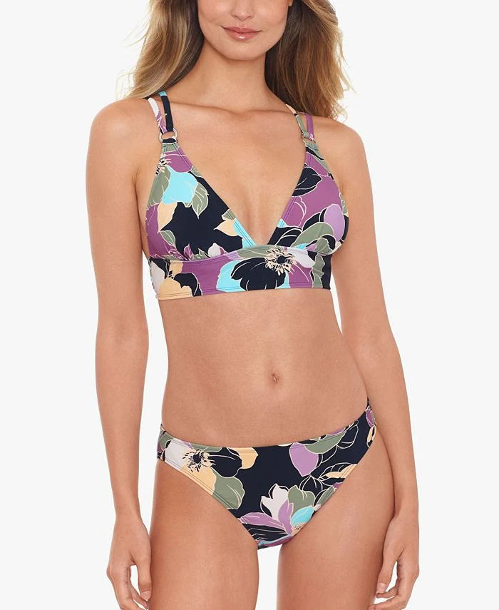Salt Cove Juniors Midnight Bloom Hipster Bikini Bottoms Color Black Multi Size M