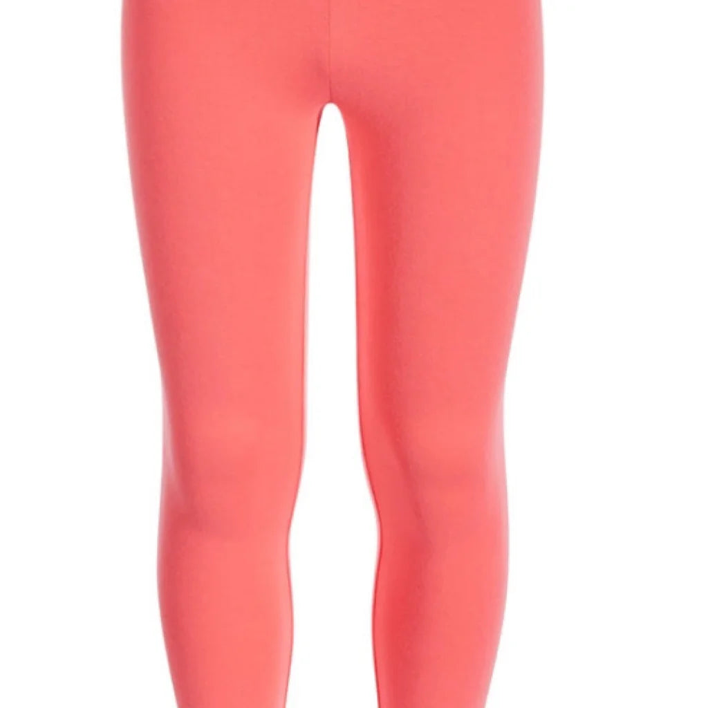 Epic Threads Girls Solid Leggings Color Shell Pink Size S (7)