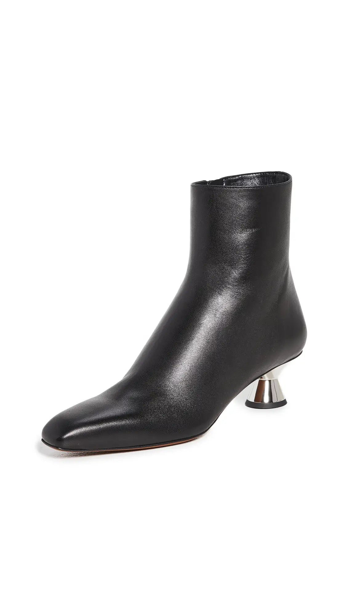 Proenza Schouler Low Heel Ankle Booties w/ Cone Heel Color Black Size EU 36/US 5.5
