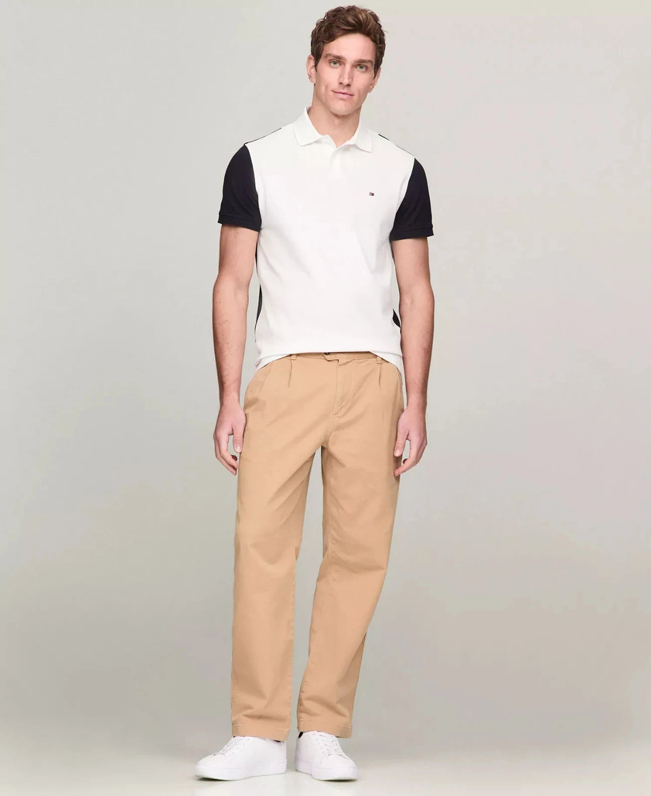 Tommy Hilfiger Men's Regular-Fit Back Flag Polo Shirt White Size S (No Tag)