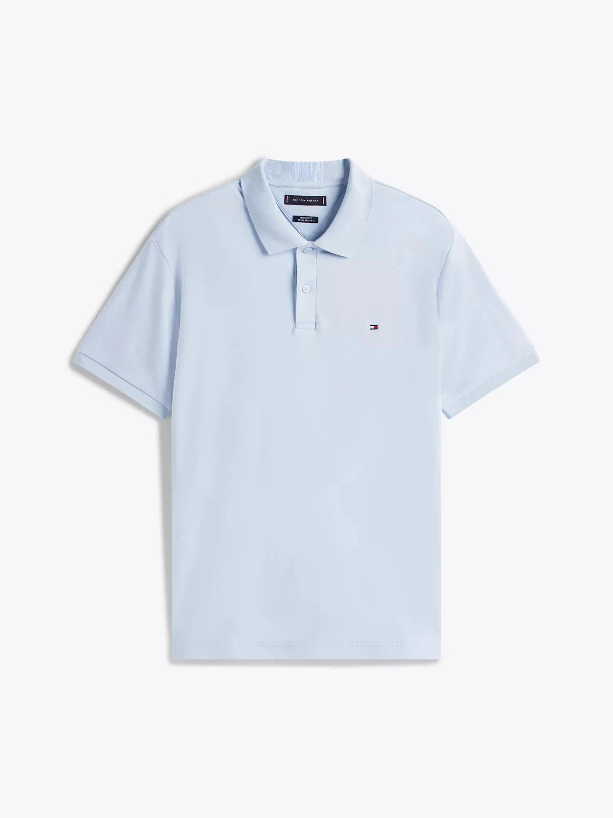 Tommy Hilfiger Men's Regular-Fit Stripe Cotton Polo Shirt Breezy Blue Size 2XL
