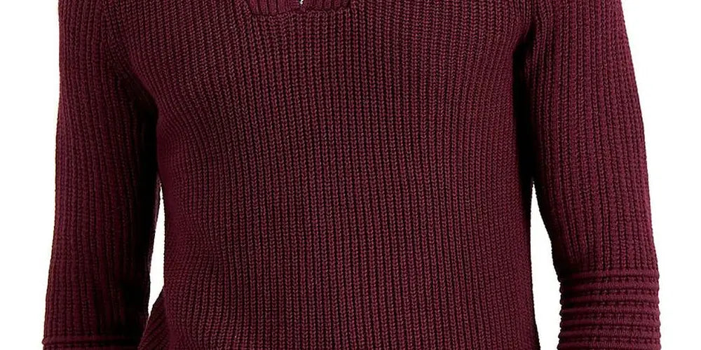 INC International Concepts Men's Matthew Quarter-Zip Sweater Color Port Size 2XL