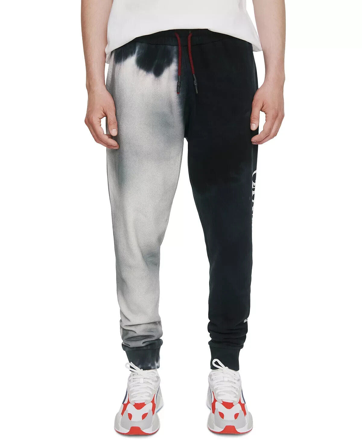 ELEVEN PARIS Men's Tie-Dye Joggers Color Black Tie Dye Size S