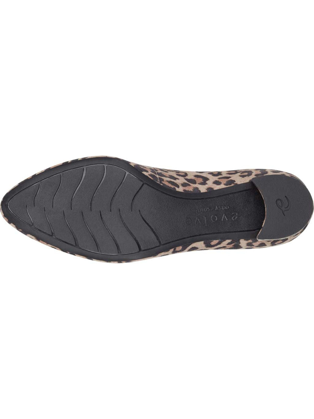Evolve By Easy Spirit Robin Almond Slip On Leather Pumps Color Beige Leopard Print Size 7.5M