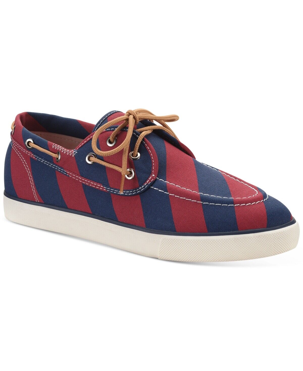 Club Room Men's Royce Boat Shoe Color Navy/Red Size 8M