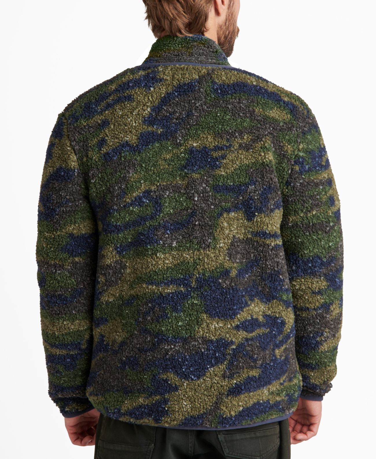 Junk Food Men's Moroni Sherpa Jacket Color Outerspace Size L