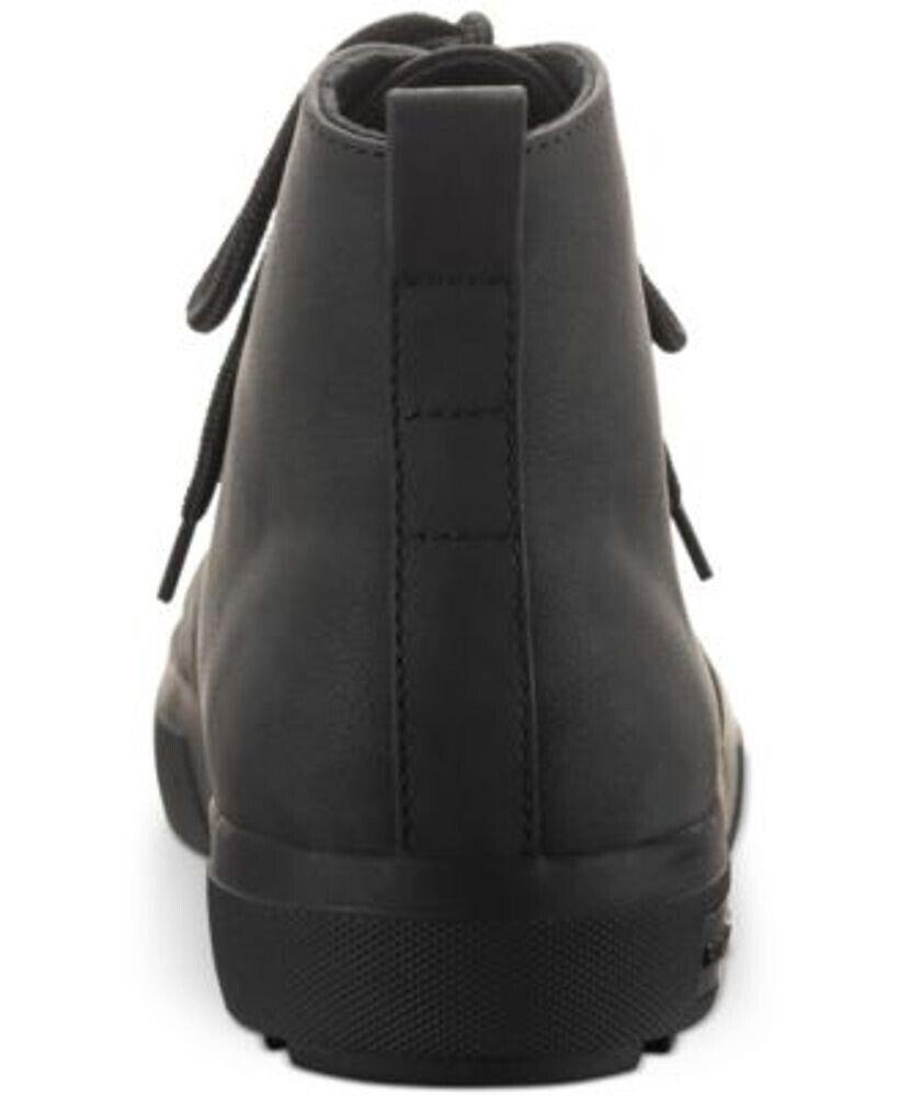 Sun+Stone Men's Gunner Faux-Leather Lace-Up Boots Color Black Size 11