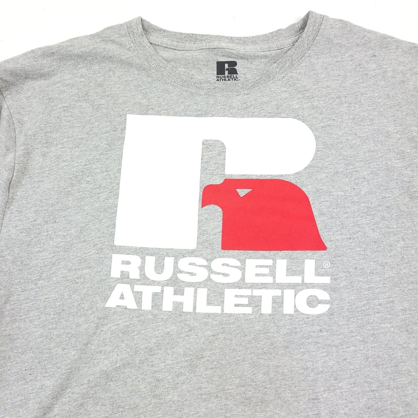 Russell Athletic Men's Lawrence Logo Graphic T-Shirt Color Gray Heather Size L