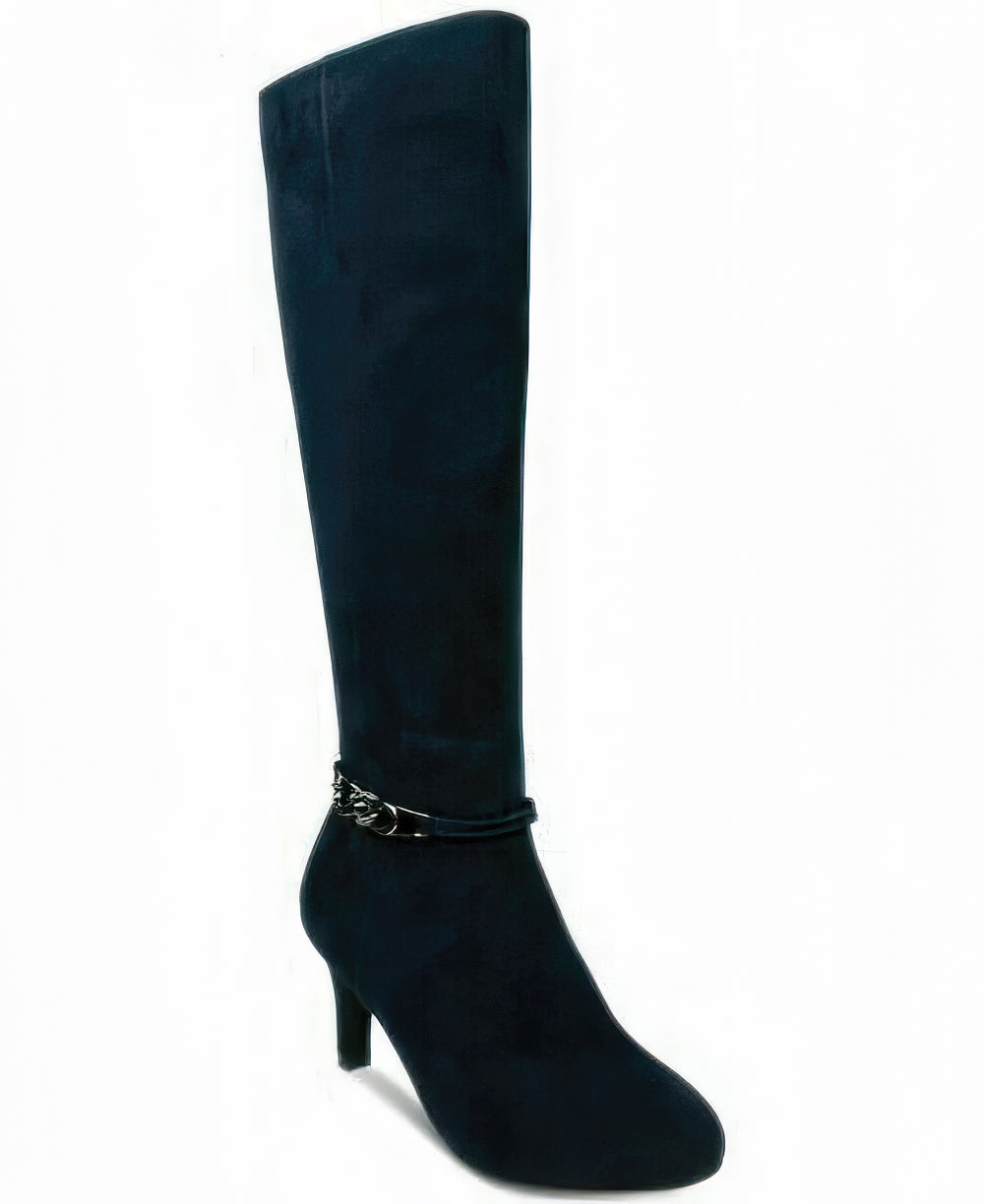 Karen Scott Women's Hanna Dress Boots Color Navy Micro Size 5.5M