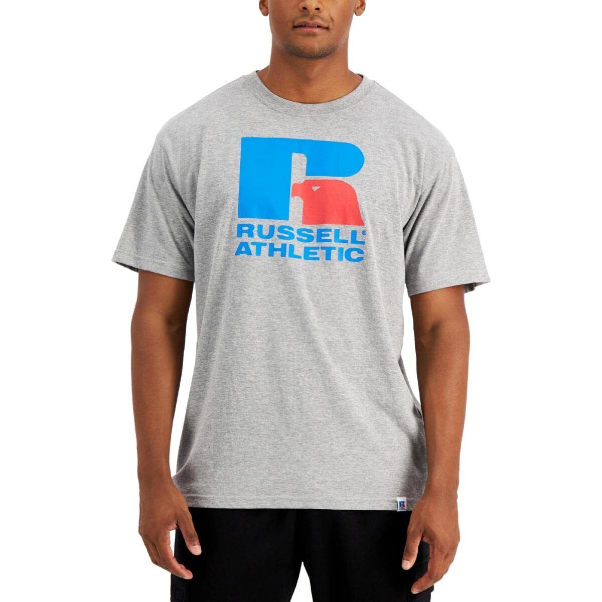 Russell Athletic Men's Lawrence Logo Graphic T-Shirt Color Gray Heather Size M