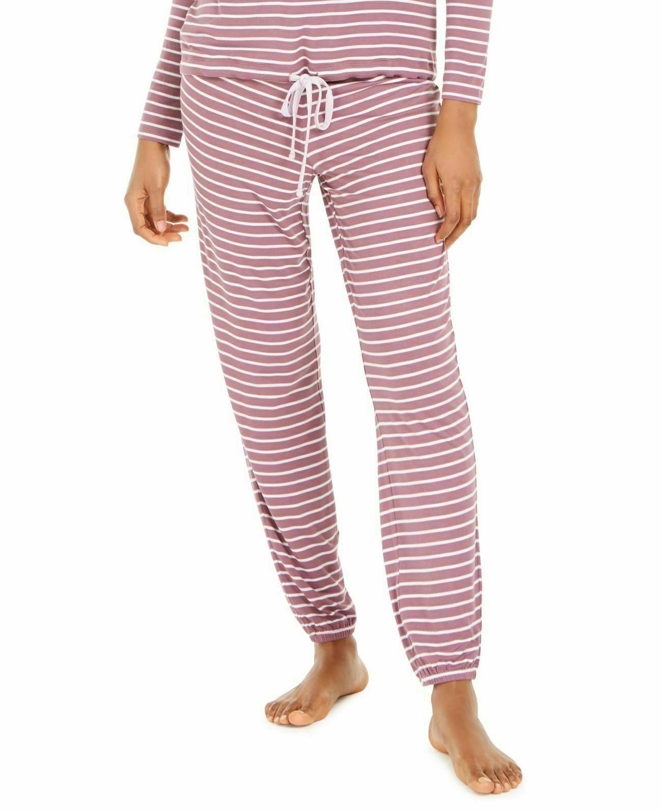 Alfani Women's Okeo-Tex Printed Pajamas Pants Color Light Stripe Size XL