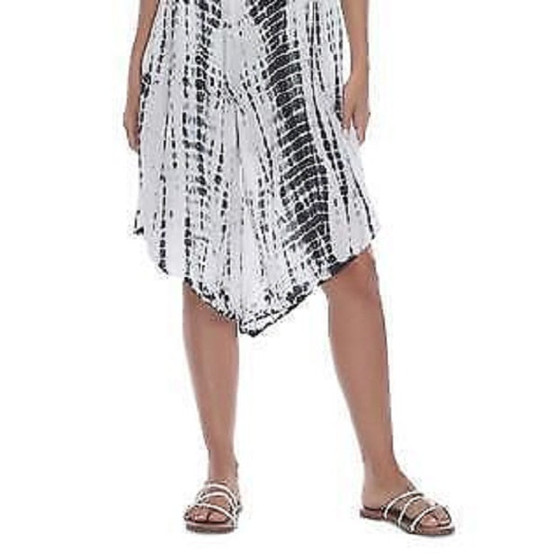 Raviya Tie-Dye Sleeveless Jumpsuit Swim Cover-Up Color Black Tie Dye Size S