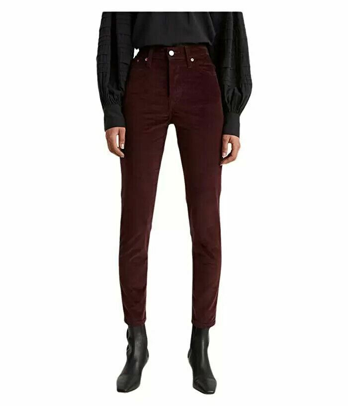 Levi's Women's Skinny Wedgie Jeans Color Malbec Moleskin Size 28