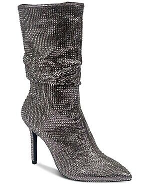 Thalia Sodi Women's Raquell Mid-Calf Booties Color Pewter Blg Size 6M