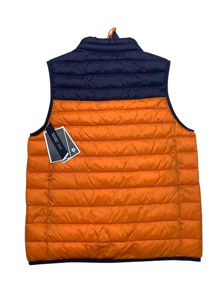 Club Room Men's Quilted Packable Puffer Vest Orange Size 2XL