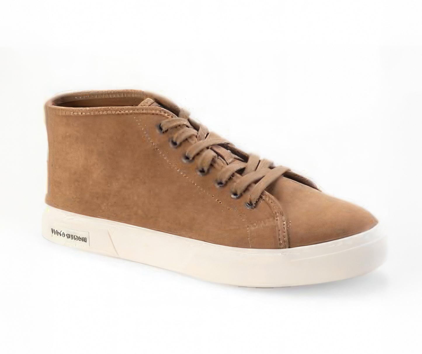 Sun+Stone Men's Nolan Mid-Top Lace-Up Sneakers Color Tan Size 10
