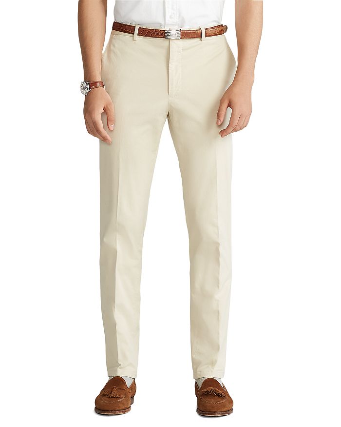 POLO RALPH LAUREN Men's Stretch Chino Suit Trouser Color Tan W34xL33