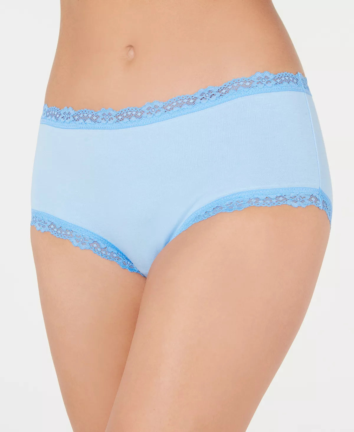 JENNI Women’s Lace Trim Hipster Panties Color Blue Infinity Size 3XL