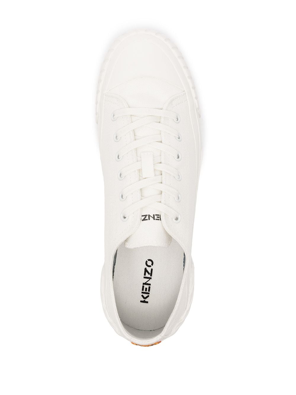 Kenzo Men's Tiger Crest Low-Top Sneakers Color White Size 9M/EU42
