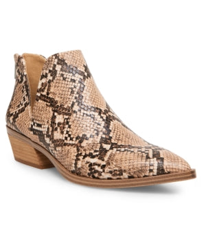 MADDEN GIRL Zander Ankle Booties Color Tan Snake Size 9M