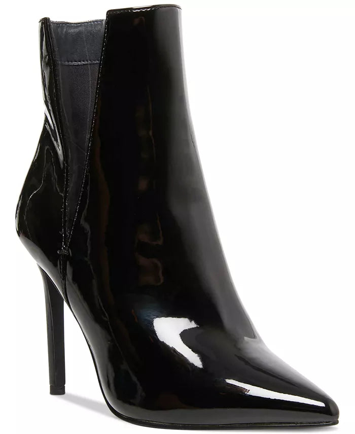MADDEN GIRL Josss Patent Stiletto Booties Color Black Size 9.5M