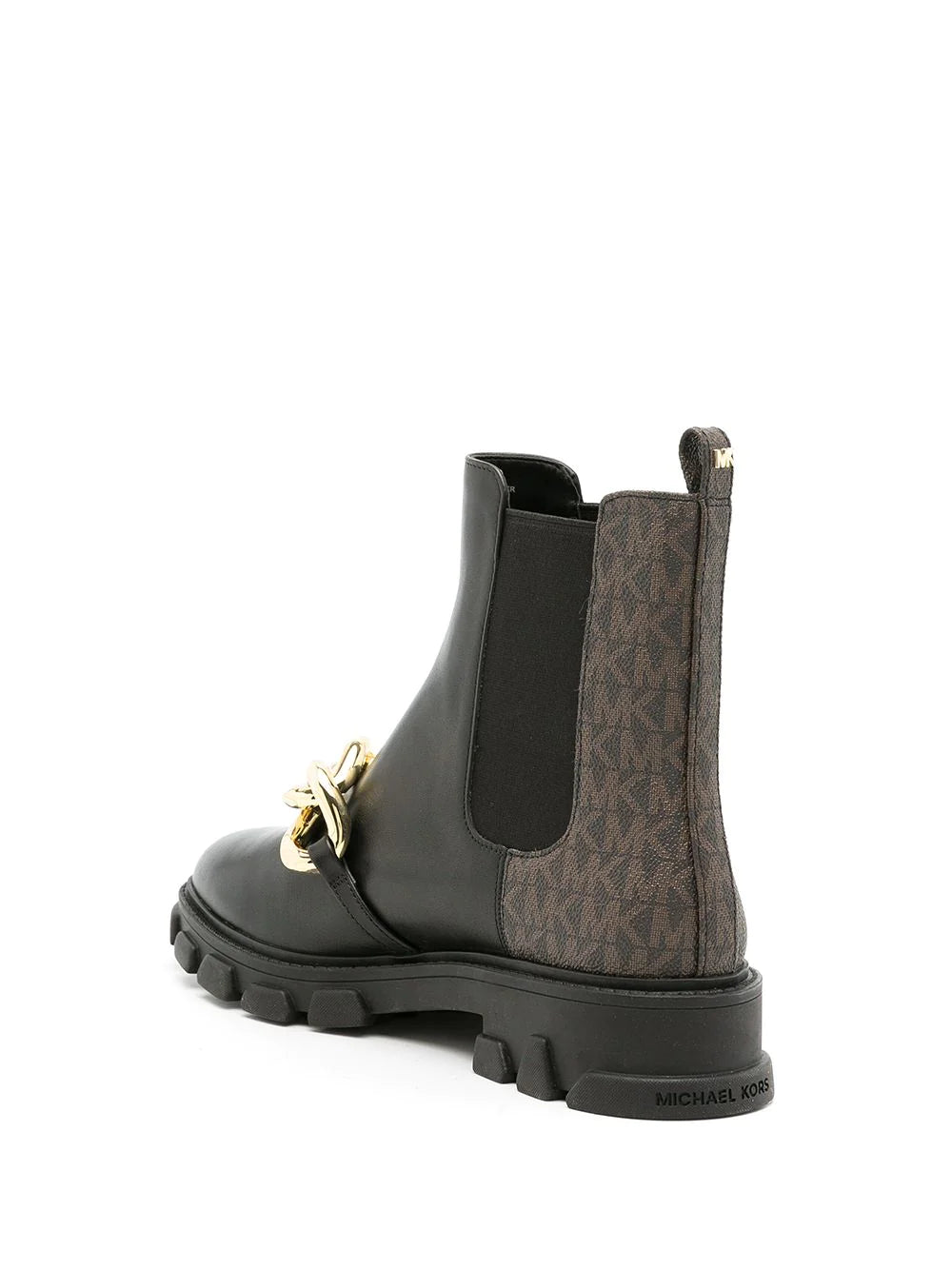 Michael Kors Womens Scarlett Chain Booties Color Black/Brown Size 11M